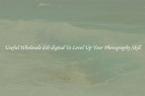 Useful Wholesale dslr digital To Level Up Your Photography Skill