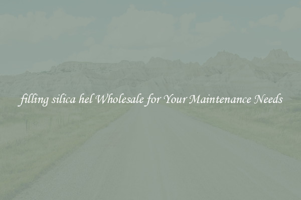 filling silica hel Wholesale for Your Maintenance Needs