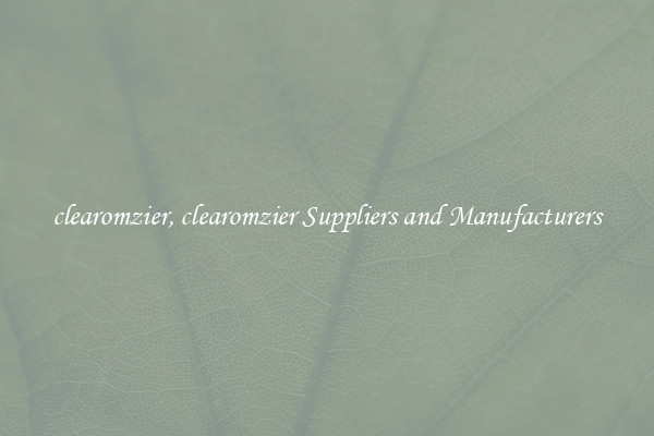 clearomzier, clearomzier Suppliers and Manufacturers