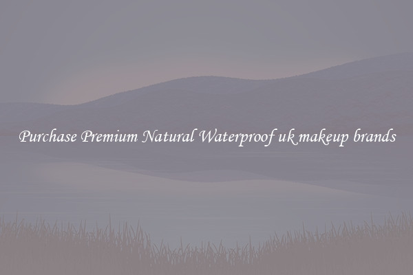 Purchase Premium Natural Waterproof uk makeup brands