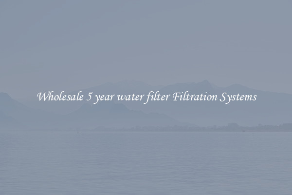Wholesale 5 year water filter Filtration Systems