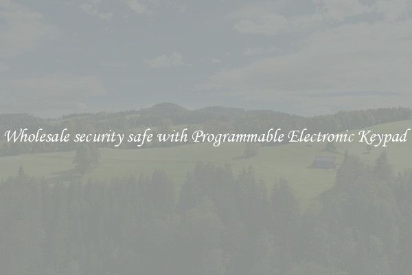 Wholesale security safe with Programmable Electronic Keypad 