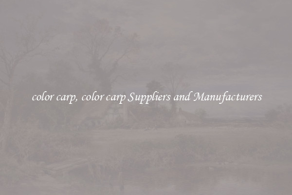 color carp, color carp Suppliers and Manufacturers