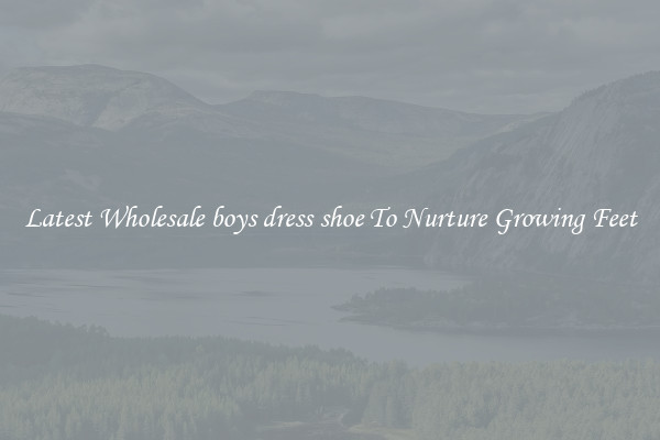 Latest Wholesale boys dress shoe To Nurture Growing Feet