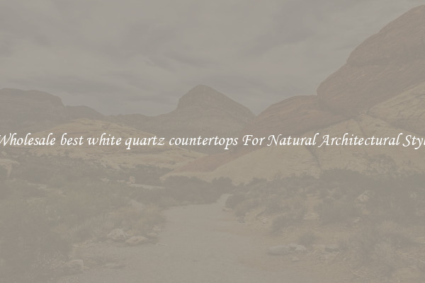 Wholesale best white quartz countertops For Natural Architectural Style