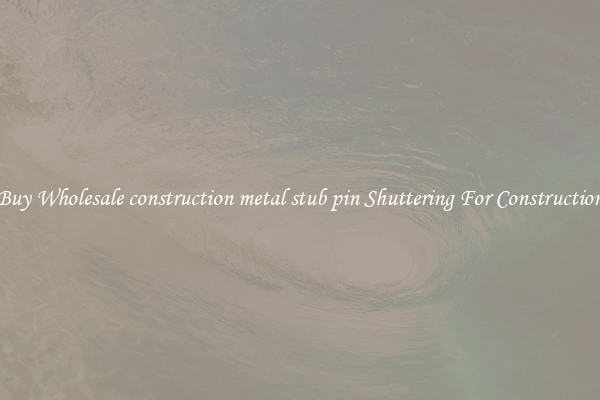Buy Wholesale construction metal stub pin Shuttering For Construction