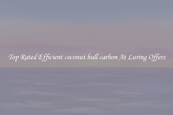 Top Rated Efficient coconut hull carbon At Luring Offers
