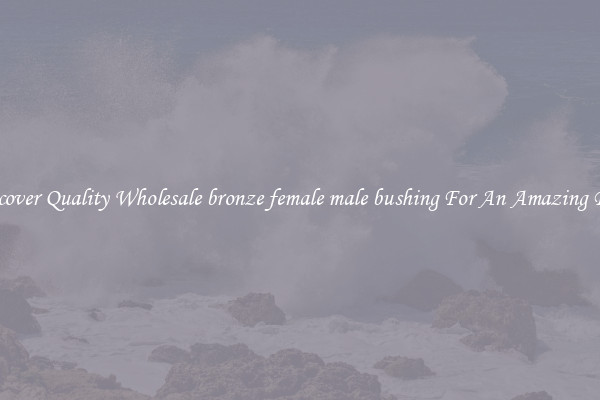 Discover Quality Wholesale bronze female male bushing For An Amazing Price