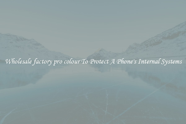Wholesale factory pro colour To Protect A Phone's Internal Systems