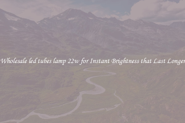 Wholesale led tubes lamp 22w for Instant Brightness that Last Longer