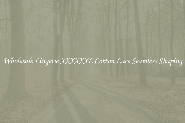 Wholesale Lingerie XXXXXXL Cotton Lace Seamless Shaping