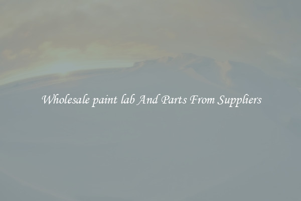 Wholesale paint lab And Parts From Suppliers
