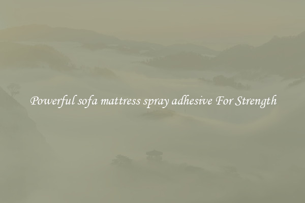 Powerful sofa mattress spray adhesive For Strength