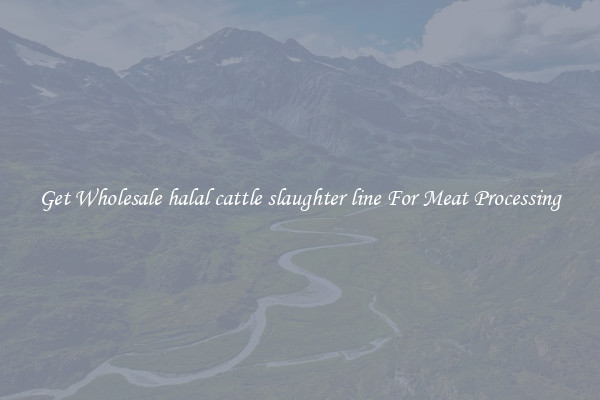 Get Wholesale halal cattle slaughter line For Meat Processing