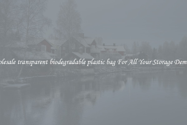 Wholesale transparent biodegradable plastic bag For All Your Storage Demands